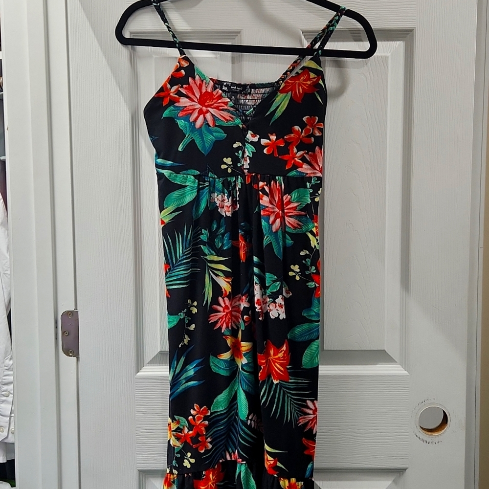 SM tropical maternity long dress
